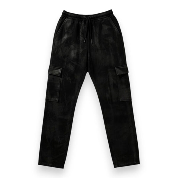 Pantaloni Willy cargo in felpa con spalmatura gommata