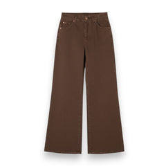 Pantaloni Becca wide leg in drill