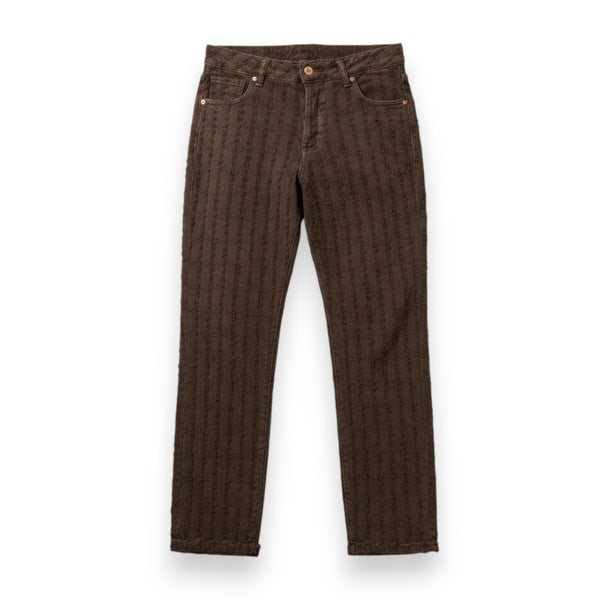 Pantaloni Giusy 90's fit in drill laserato