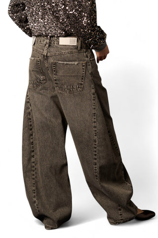 Jeans Axel butterfly in denim black barrel fit