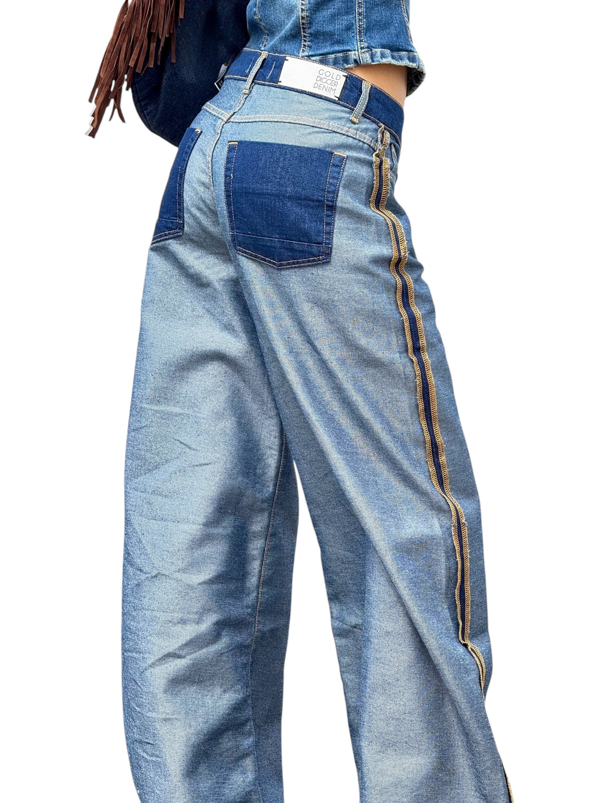 Jeans BEA wide leg inside out