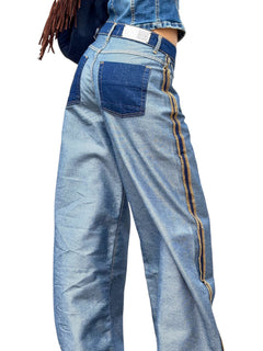 Jeans BEA wide leg inside out