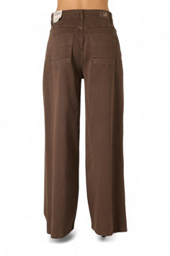 Pantaloni Becca wide leg in drill