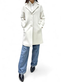 Cappotto regular ghiaccio con rovescina maniche