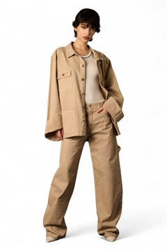Pantaloni Charli carpenter in canvas barrel fit