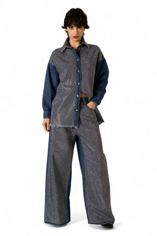 Jeans Cleo straight con applicazione