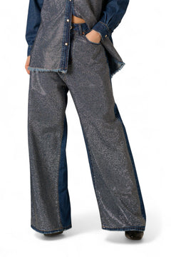 Jeans Cleo straight con applicazione