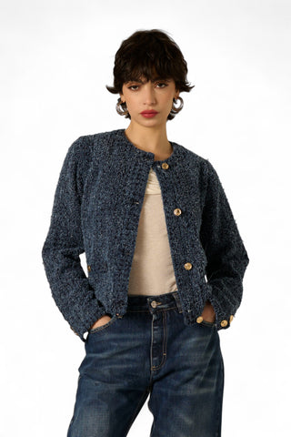 Giacchino Coco in denim bouclè
