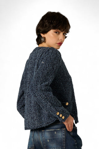 Giacchino Coco in denim bouclè