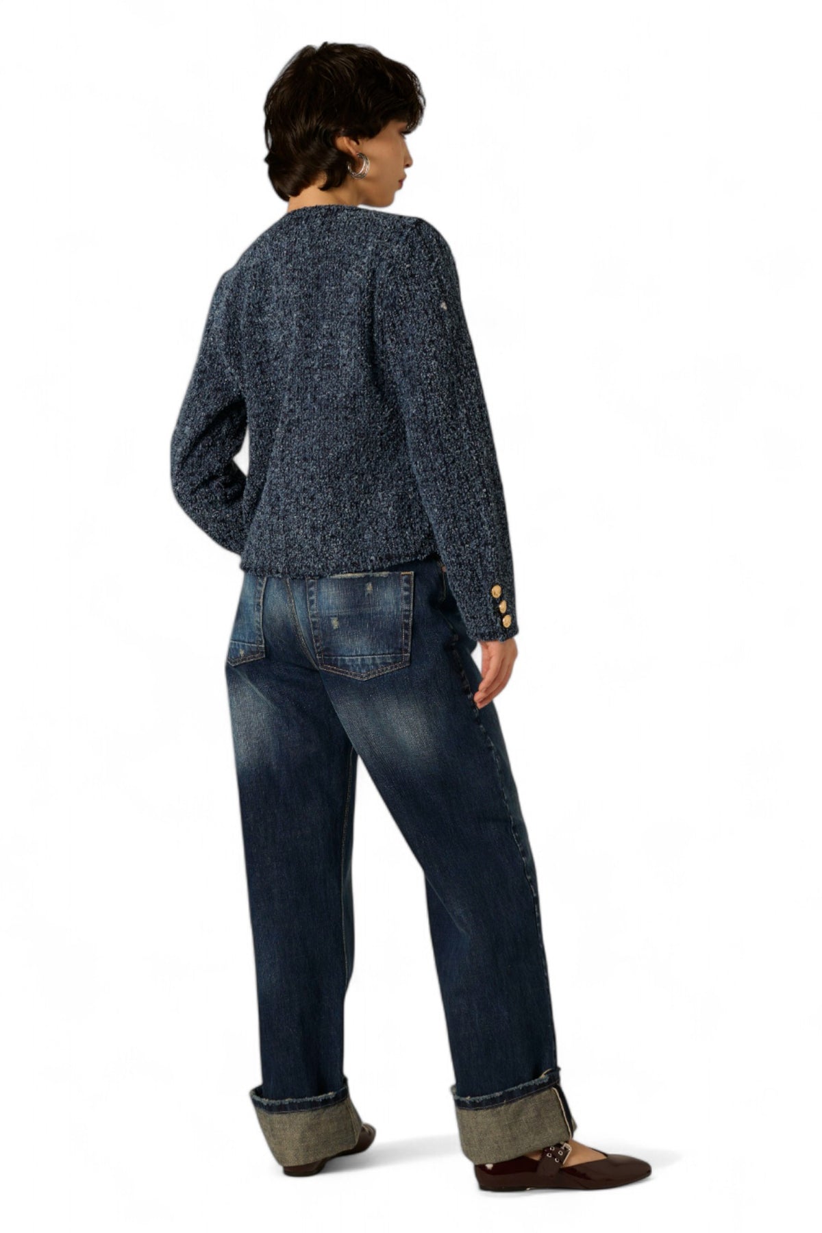 Giacchino Coco in denim bouclè