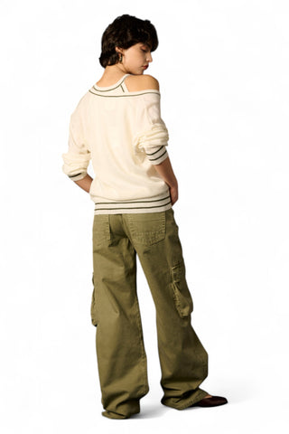 Pantaloni Cody cargo in canvas