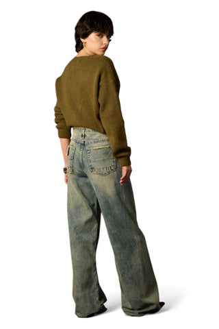 Jeans Daisy con bustino sfrangiato