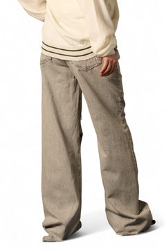 Jeans Dream straight in denim grigio con rotture