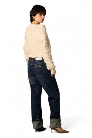 Jeans Drew straight in denim fermo