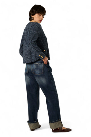 Jeans Eva in denim cimmosato