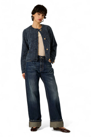 Jeans Eva in denim cimmosato