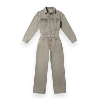 Jumpsuit Mary in denim fermo grigio