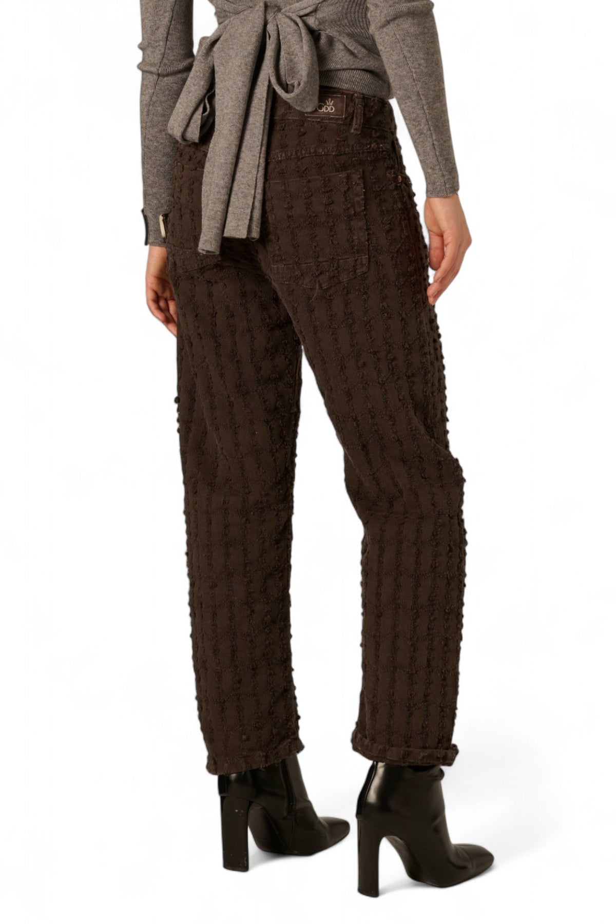 Pantaloni Giusy 90's fit in drill laserato