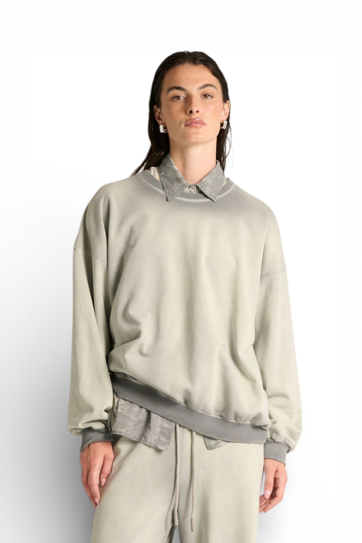 Felpa Vale oversize basic con lavaggio spraywash