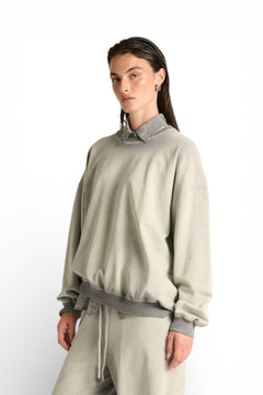 Felpa Vale oversize basic con lavaggio spraywash