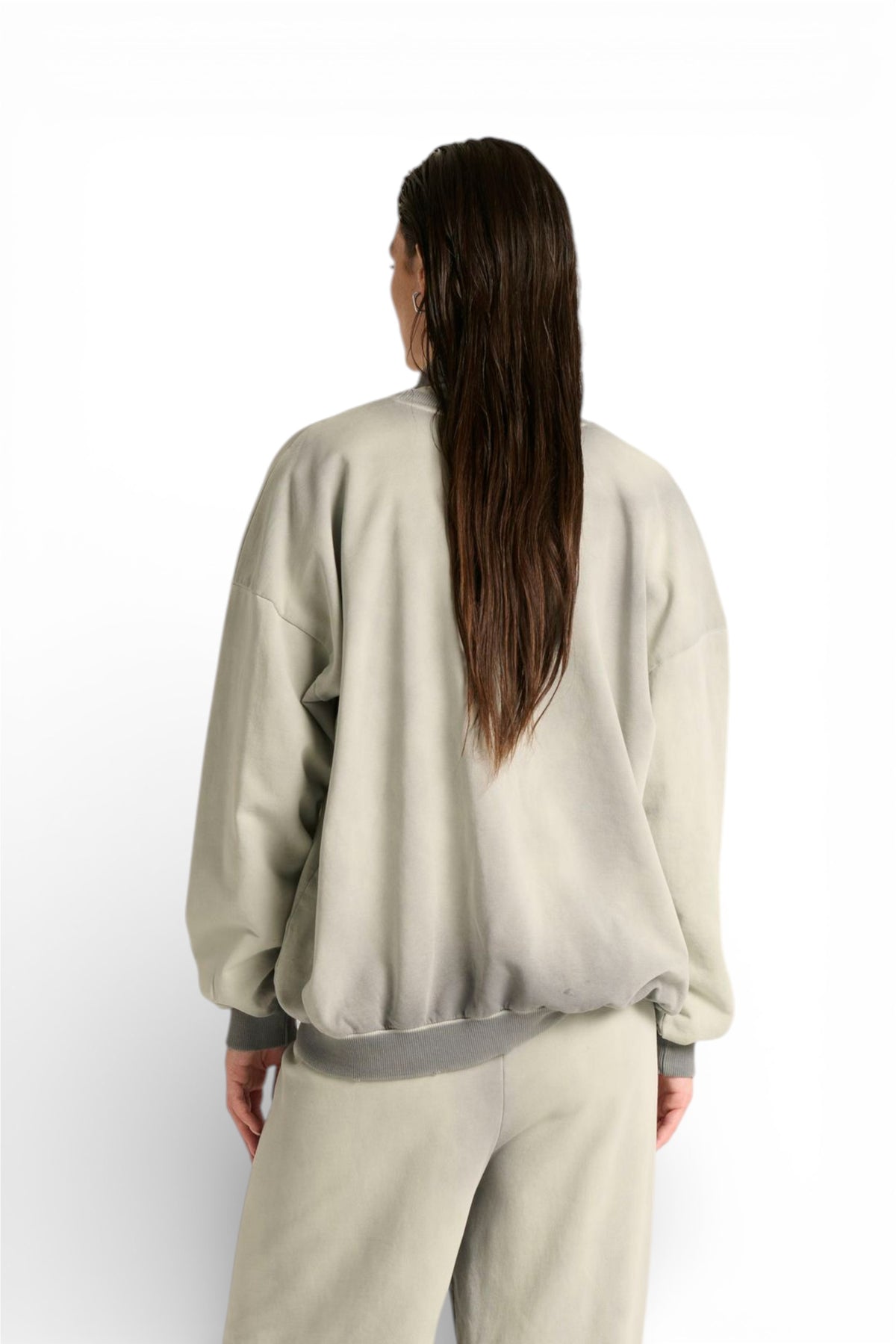 Felpa Vale oversize basic con lavaggio spraywash