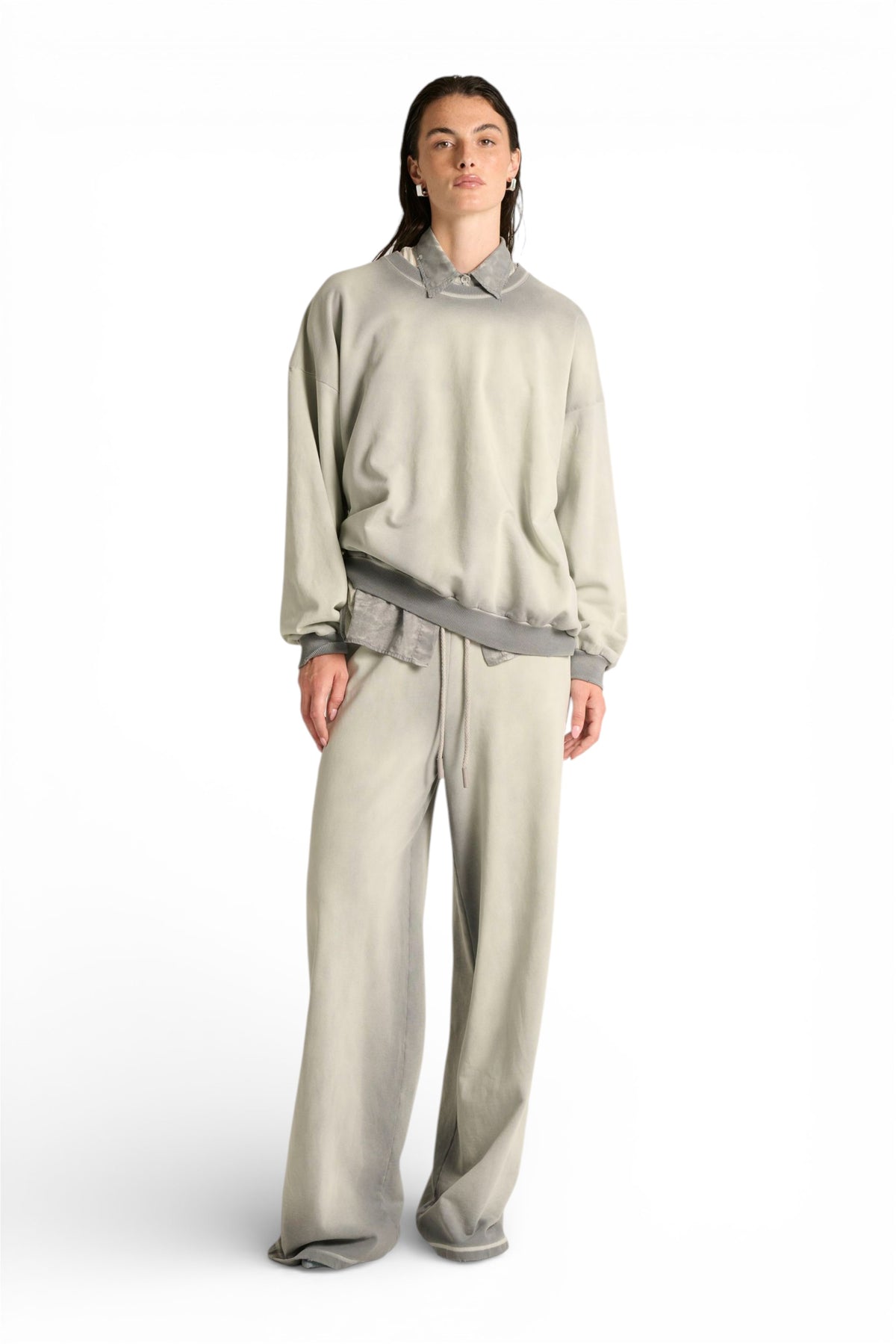 Felpa Vale oversize basic con lavaggio spraywash