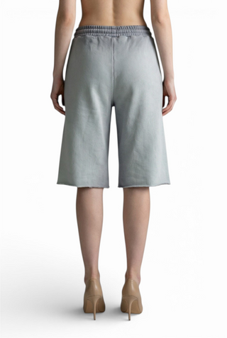 Bermudone Nicole in felpa con trattamento spraywash