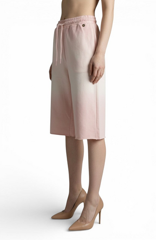 Bermudone Nicole in felpa con trattamento spraywash