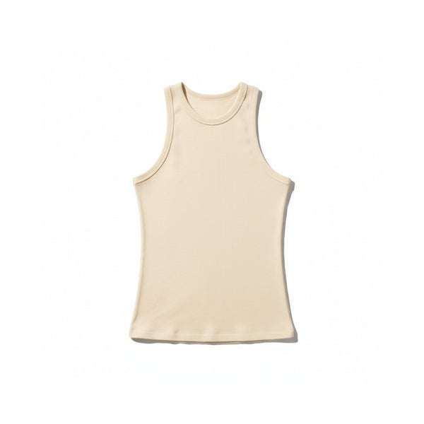 Canotta Lily basic in cotone misto lino