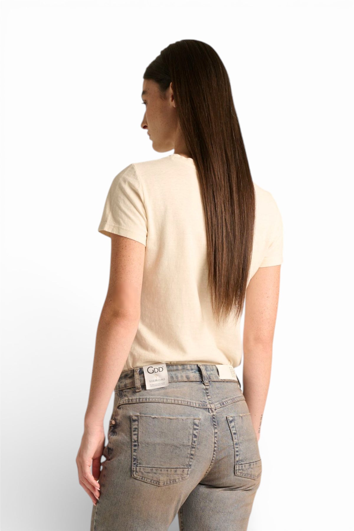 T-shirt Lena basic in cotone misto lino