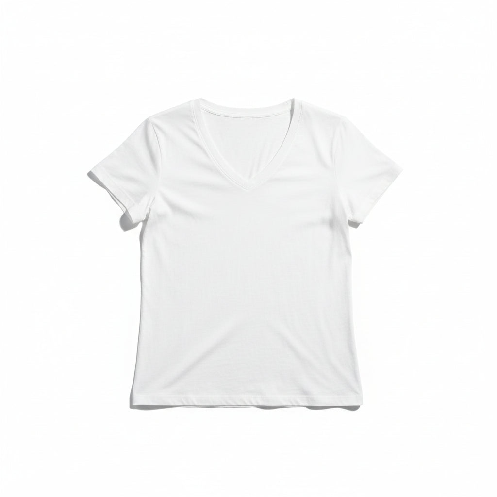 Shirt Olga in misto seta con scollo a V