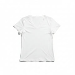 Shirt Olga in misto seta con scollo a V