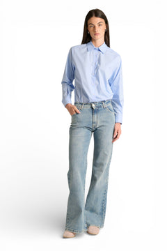 Camicia Phoebe basic in popeline di cotone