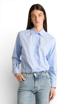 Camicia Phoebe basic in popeline di cotone