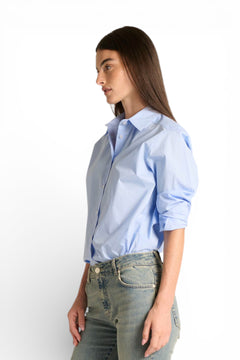 Camicia Phoebe basic in popeline di cotone