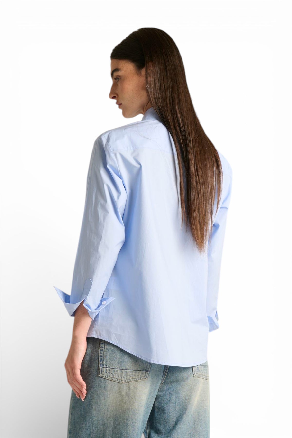 Camicia Phoebe con castoni cuciti a mano