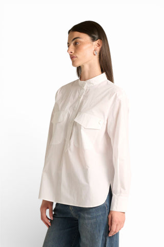 Camicia Kory box fit relaxed con tasche a toppa