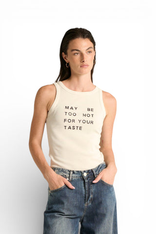 Canotta Yara in costina con stampa japan