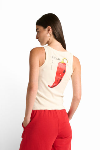 Canotta Yara in costina con stampa japan