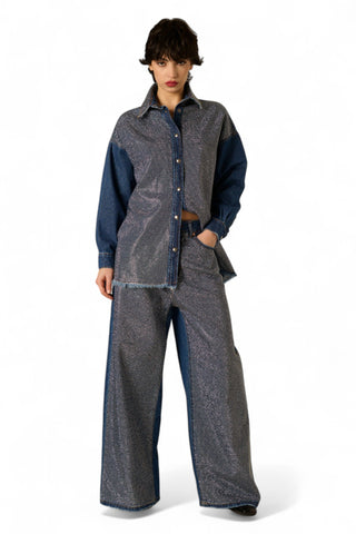 Giacca camicia Kira con applicazione