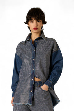 Giacca camicia Kira con applicazione