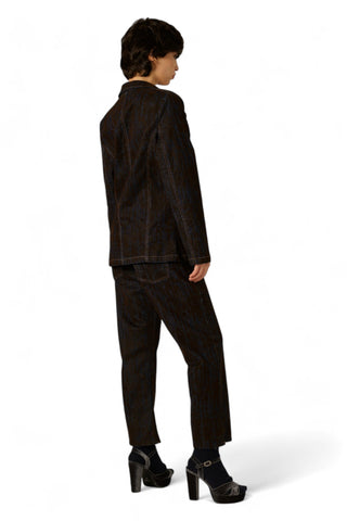 Giacca Lily in denim floccato