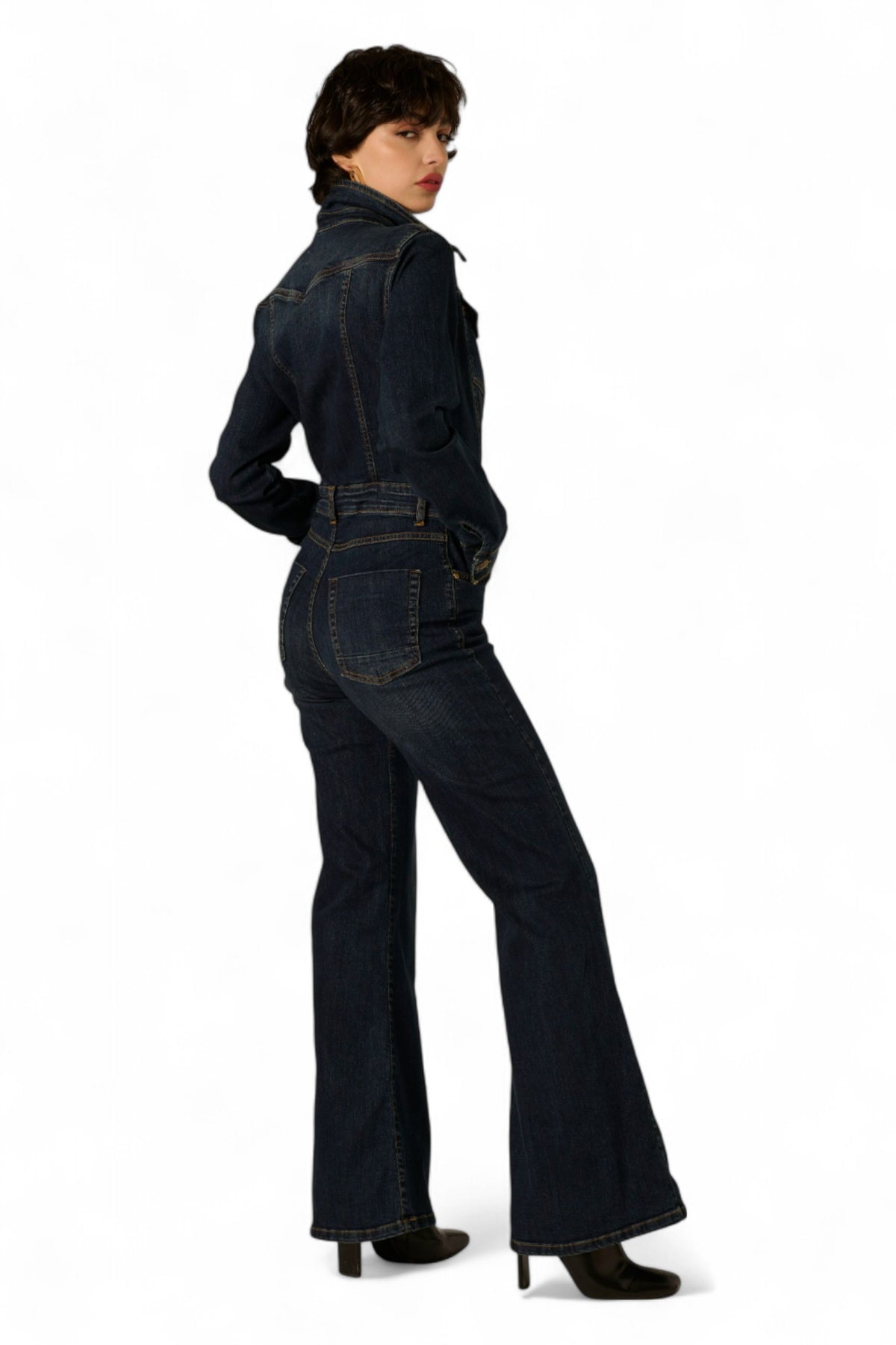 Jumpsuit Margot in denim stretch a zampa