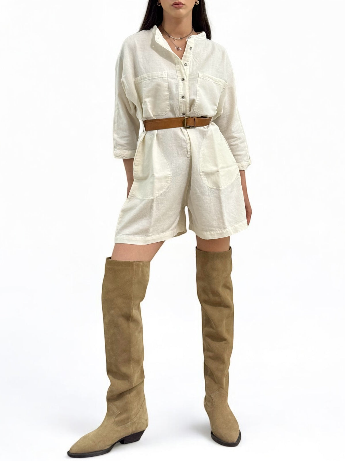 Mini jumpsuit MELY con cintura