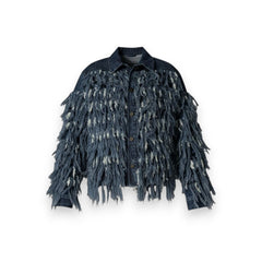 Bomber Jordan in denim fur