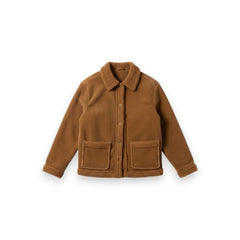 Giacca Kelly in velluto con teddy in tono