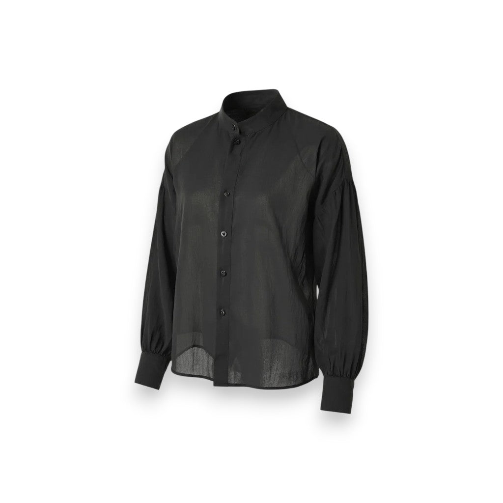Camicia Yanira in mussola con manica a sbuffo
