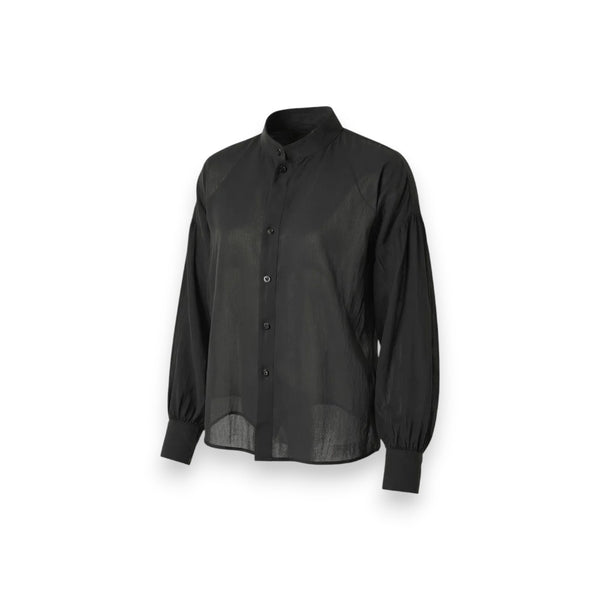 Camicia Yanira in mussola con manica a sbuffo