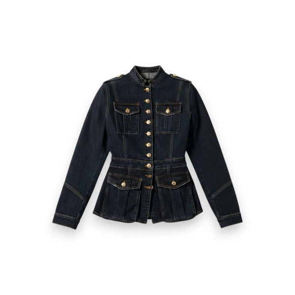 Giacca Jenna con tasconi in denim japan