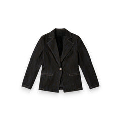 Giacca Lily in denim floccato